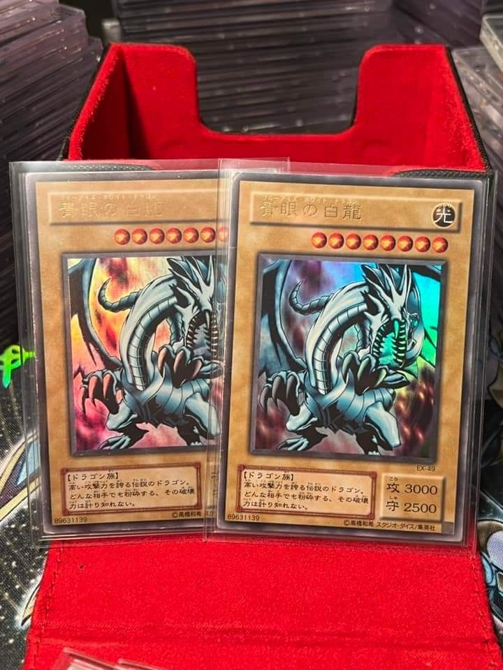 Blue Eyes White Dragon UR Old Print, Hobbies & Toys, Toys & Games on