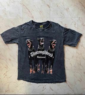 📌BOOTLEG Thoroughbred Represent Shirt | Men's Shirt | Thailand Boot | Pre-loved | Queen Tag | Acid Wash Black
