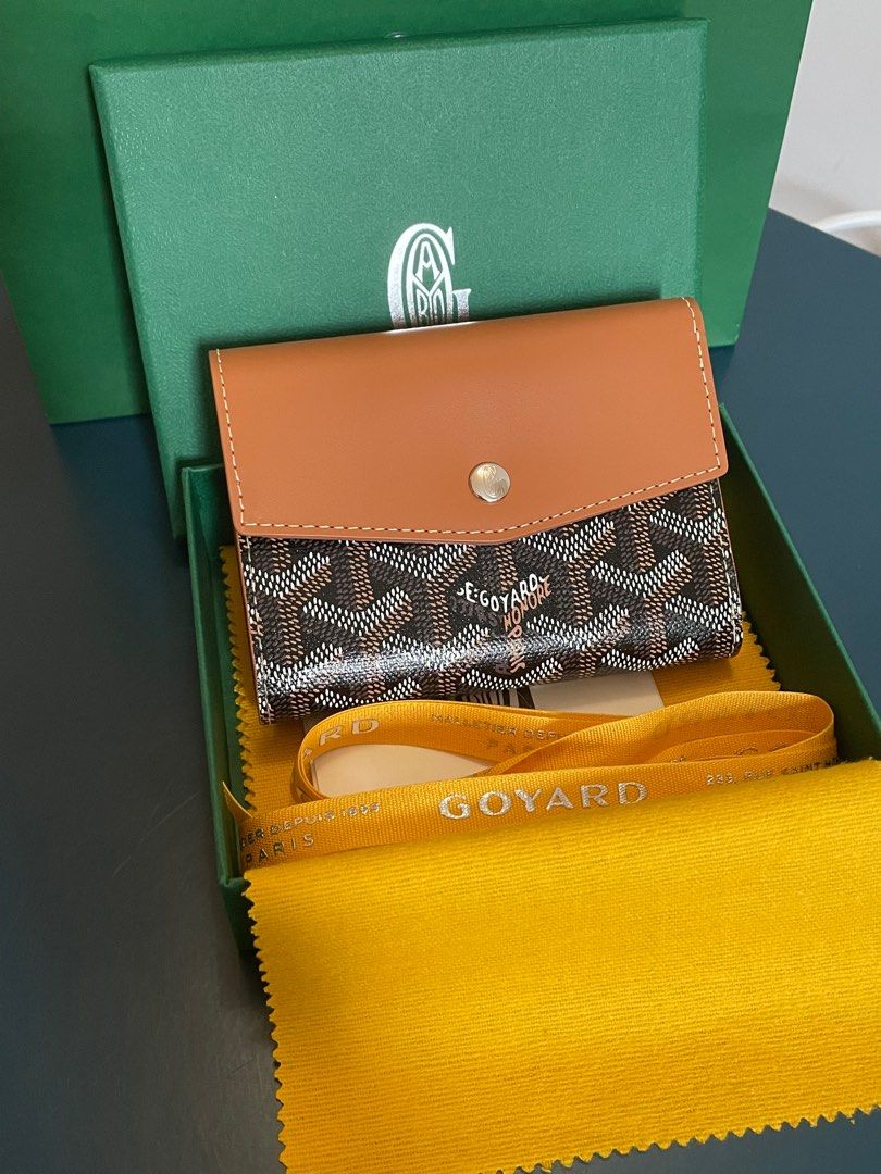 Brand new Goyard Saint Gabriel Trifold Wallet Tan Black Luxury Bags Wallets on Carousell