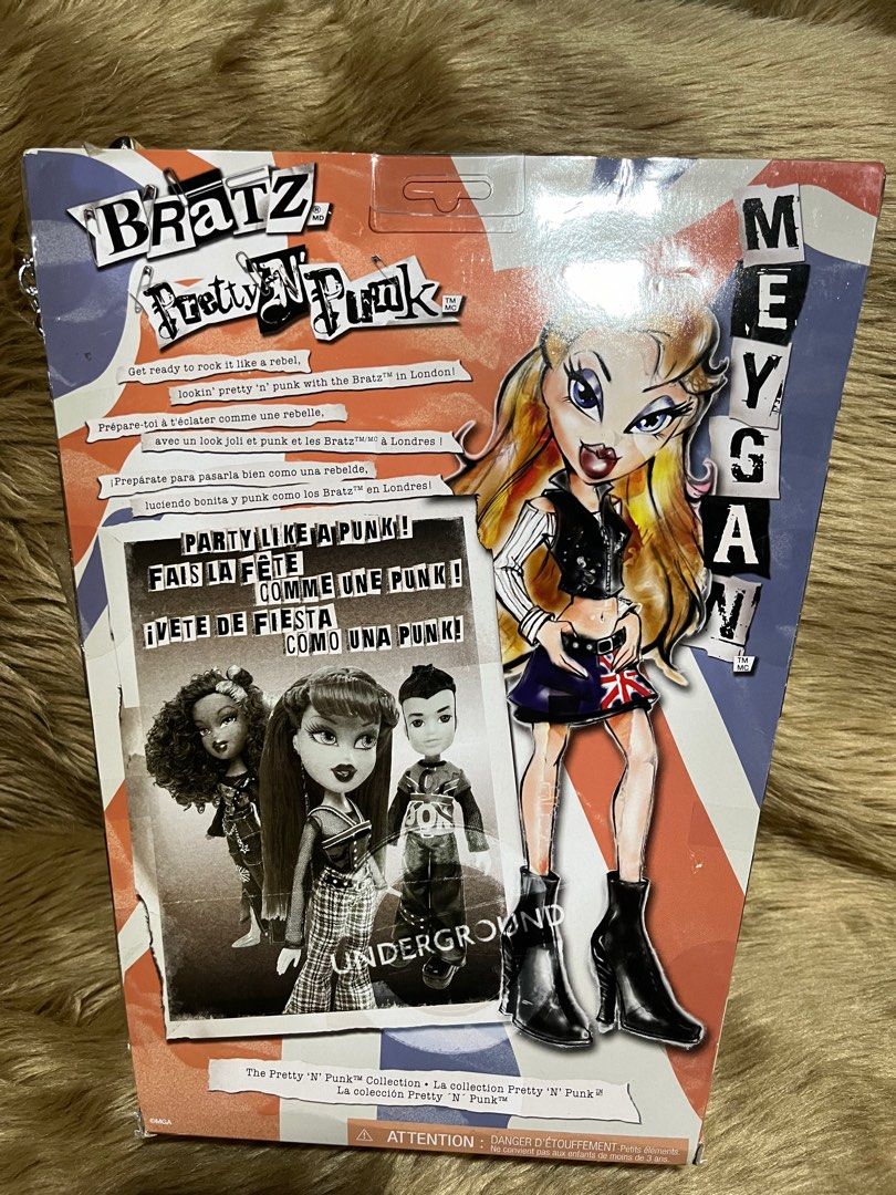 Bratz Meygan Pretty N Punk Doll (Category: Kids Toys) located in Cebu City. Submitted by jayrassicpark (Listing ID 1306117392, Image 3). Description: Bratz Pretty 'N' Punk Meygan doll for sale for only ₱5,000 Details: -1 Bratz doll (Meygan - repro) -Brand New (NRFB) -In excellent condition -Comes with her complete accessories such as 2 outfits and a suitcase -Authentic toy from MGA -Unreasonable returns and refunds not allowed -All items cross-po