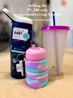 BUNDLE! Water Bottles (Zak!, Claire’s and Manna Cup)