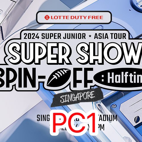 CAT2 Super Junior Singapore Concert Ticket Spinoff Halftime 2024