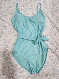 Coco  Cabana Blue Swimsuit Medium