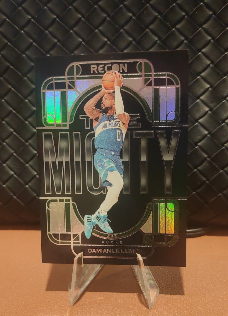 Damian Lillard Mighty Insert 2023-24 Recon NBA Card, Hobbies 