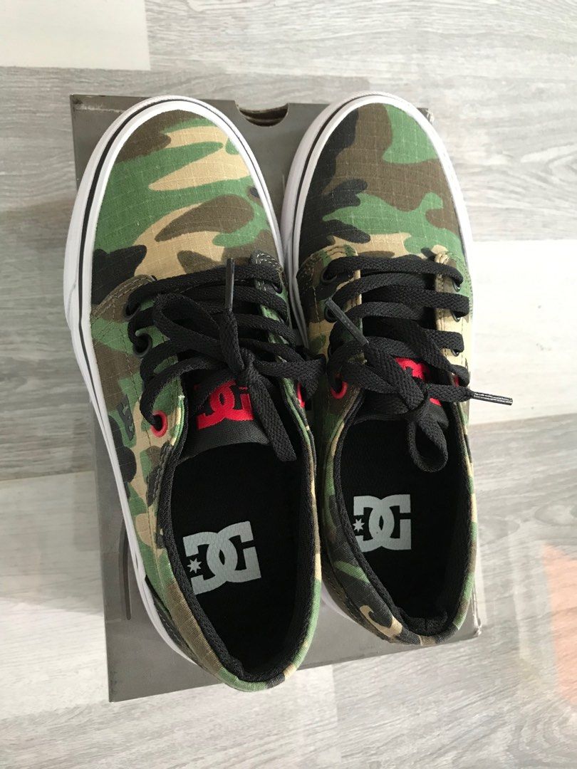 DC Camouflage Sneakers Trase 22cm Bought in Japan Babies Kids Babies Kids Fashion on Carousell