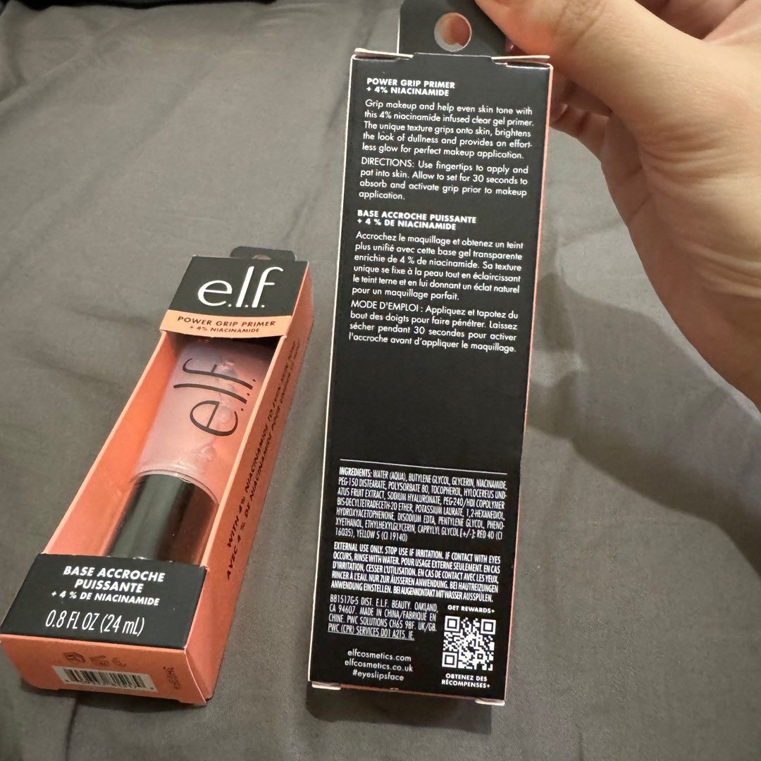 ELF Power Grip Primer + 4% Niacinamide (Category: Makeup) located in Manila. Submitted by alexispattan (Listing ID 1306036482, Image 3). Description: Bought in the US.