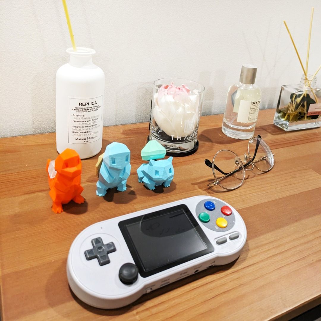 First Gen Starter Pokemon Low Poly 3D Print Set Charmander Squirtle ...