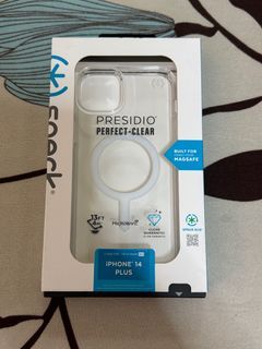 FOR SALE BRAND NEW ORIGINAL SPECK PRESEGIO PERFECT CLEAR For IPHONE CASE MAGSAFE For 15 PLUS OR 14 PLUS Unit from Powermac.