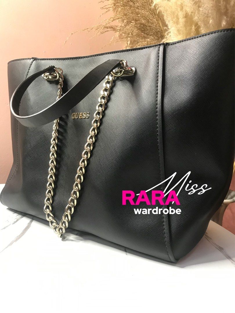 GUESS Nikki Chain Tote Bag