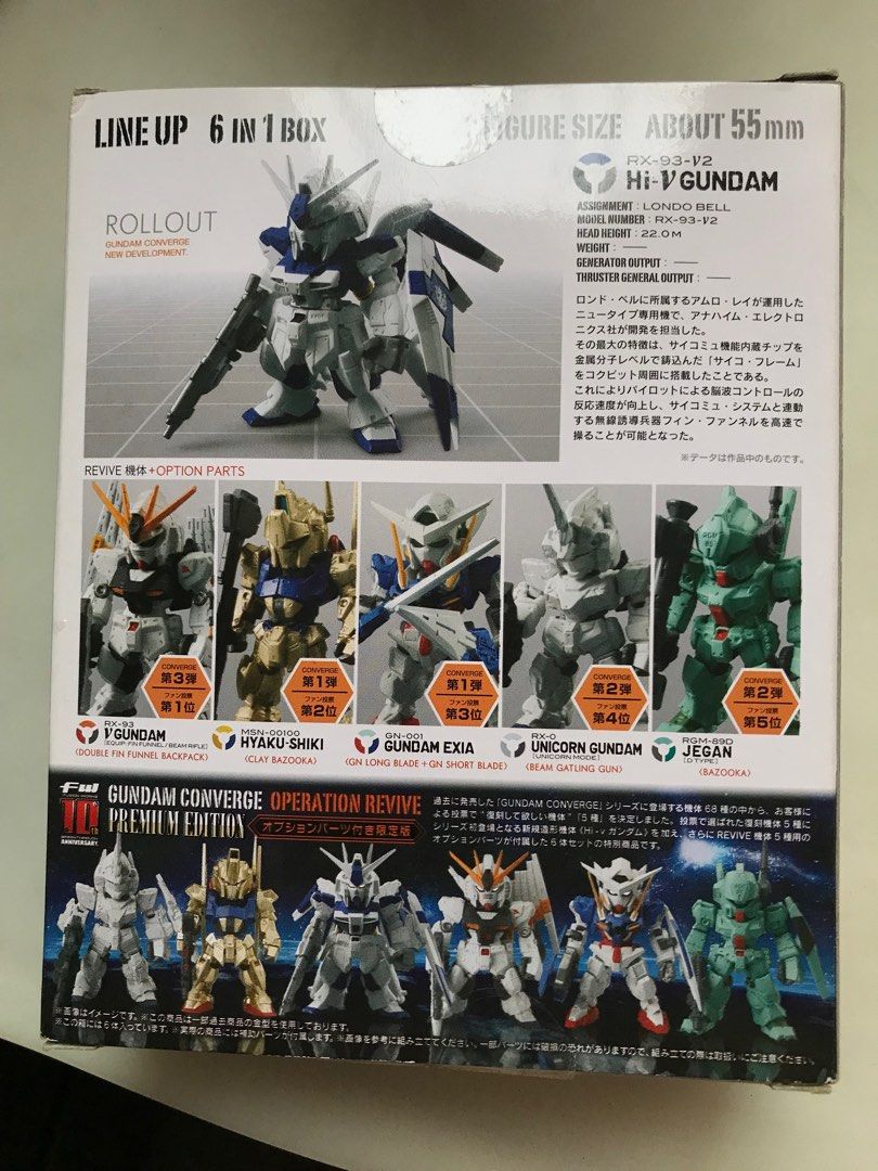 GUNDAM CONVERGE OPERATION REVIVE PREMIUM GUNDAM CONVERGE OPERATION