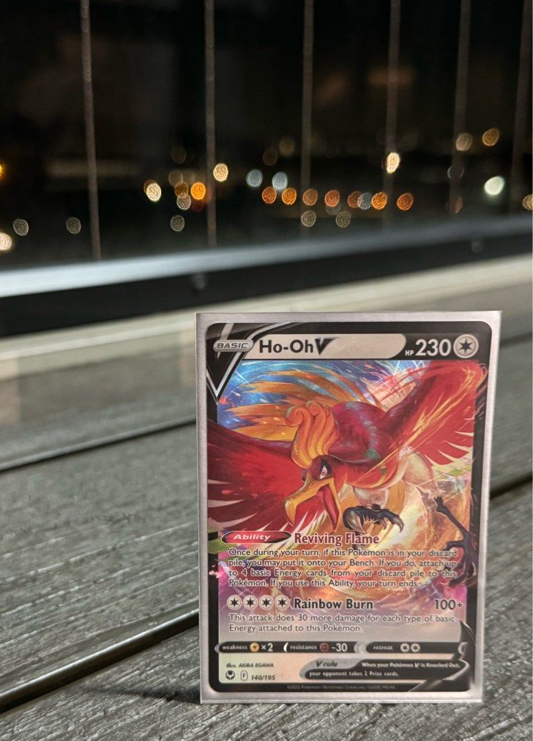 pokemon tcg silver tempest 140/195 ho-oh v card - Ultra Rare Ho-Oh V | Dex -