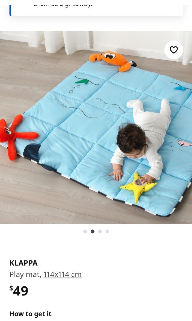 IKEA Klappa Playmat Babies Kids Infant Playtime on Carousell