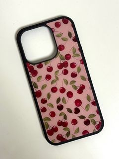 iphone 14 pro cherry pink phone case