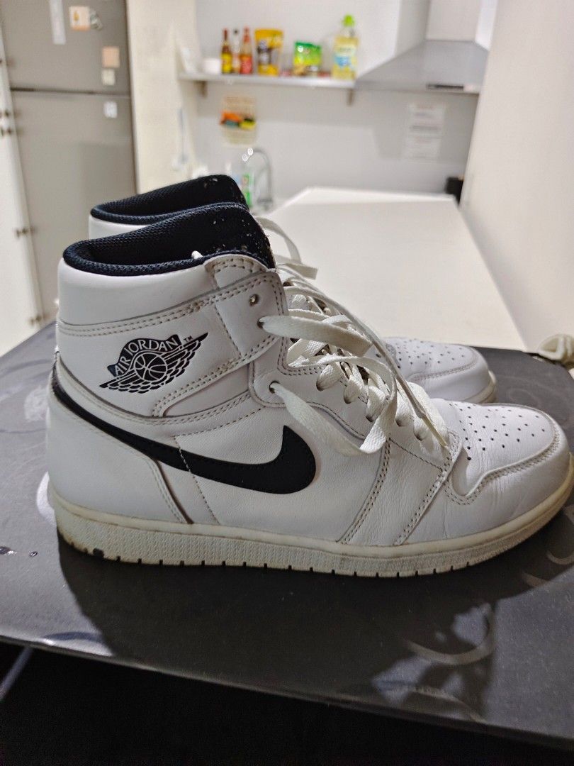 Jordan 1 high white yin yang Men s Fashion Footwear Sneakers on Carousell