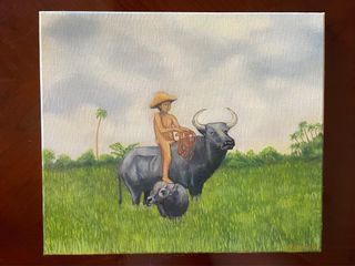 Kalabaw Oil Painting