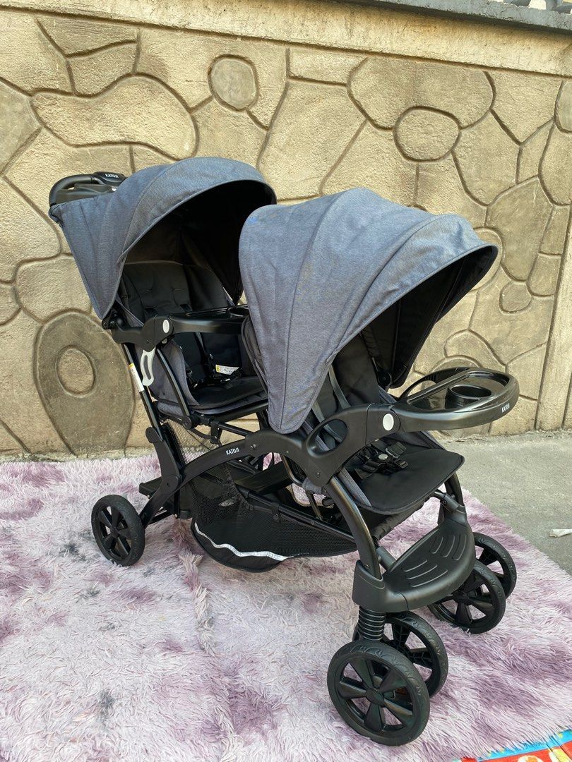 Katoji Tandem Stroller Sit and Stand twin stroller (Category: Strollers) located in Manila. Submitted by avalanchesonlineshopmainacount (Listing ID 1306103566, Image 1). Description: .