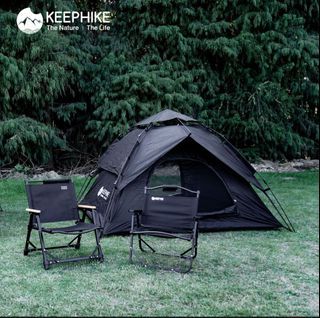 KEEPHike Bnew Dome Type 2 in 1 Automatic Camping Tent Waterproof  6 person - Black theme