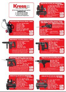 KRESS POWER TOOLS AND POWER PRODUCTS