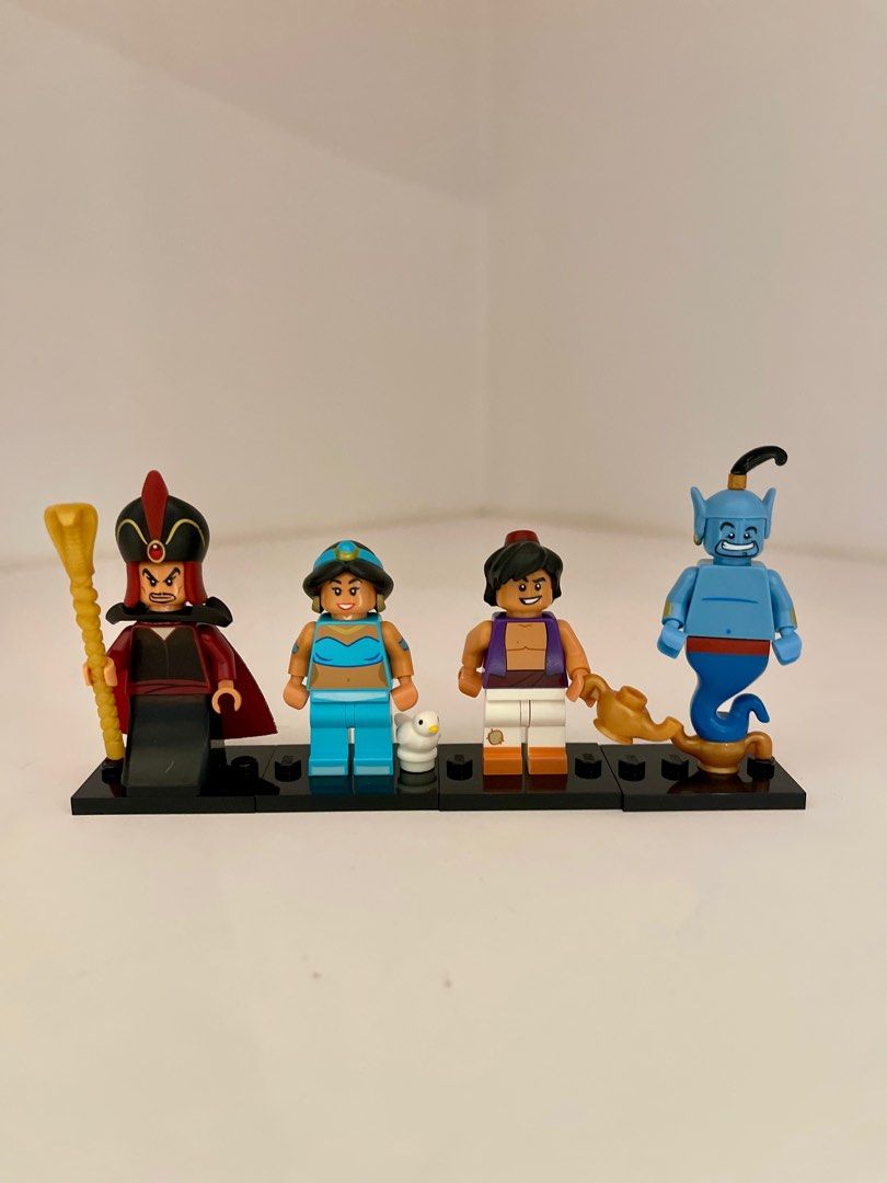 Lego Disney Minifigs Aladdin Jasmine Genie Jafar