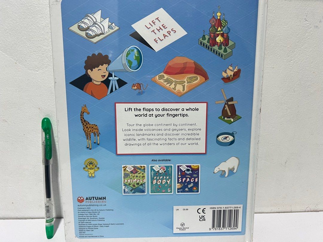 Lift the Flaps Atlas (Category: Storybooks) located in Quezon City. Submitted by sky_bookstore (Listing ID 1306162262, Image 2). Description: ❗️SALE ALERT! Hardback Book Brand New and Sealed Lift-the-Flap Book Limited copies available! Mabilis maubos, so grab your copy. ☺️ Original price is Php499. Save Php209 with this purchase. Location: Sauyo, QC.