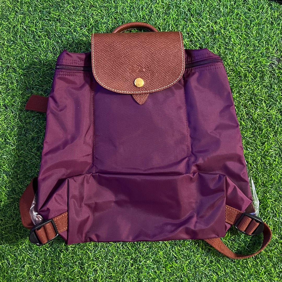 Longchamp Le Pliage Backpack Maroon Women s Fashion Bags Wallets Backpacks on Carousell