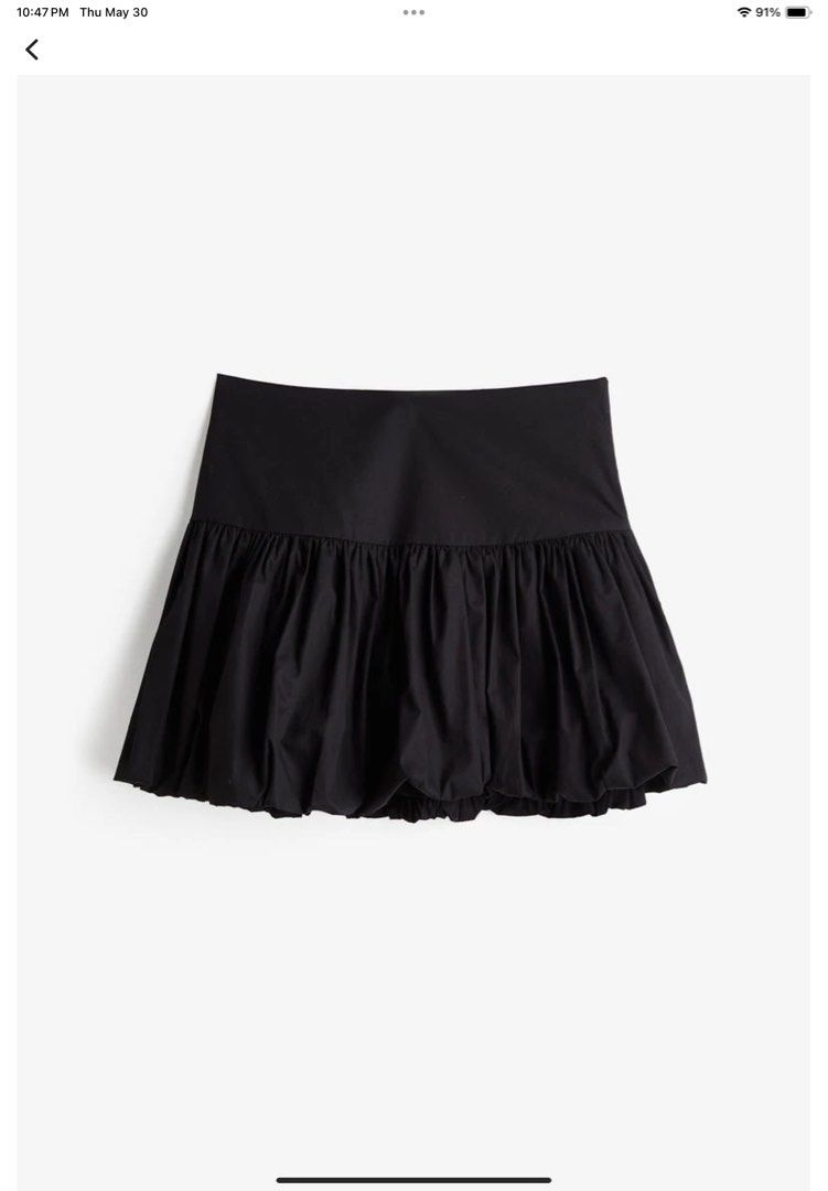 (looking for) lf h&m bubble-hem poplin mini skirt (Category: Skirts) located in Marikina City. Submitted by izsilog (Listing ID 1305433627, Image 2). Description: hi please please i badly need this skirt in size medium :'( bentahan niyo na ko pls thank u.