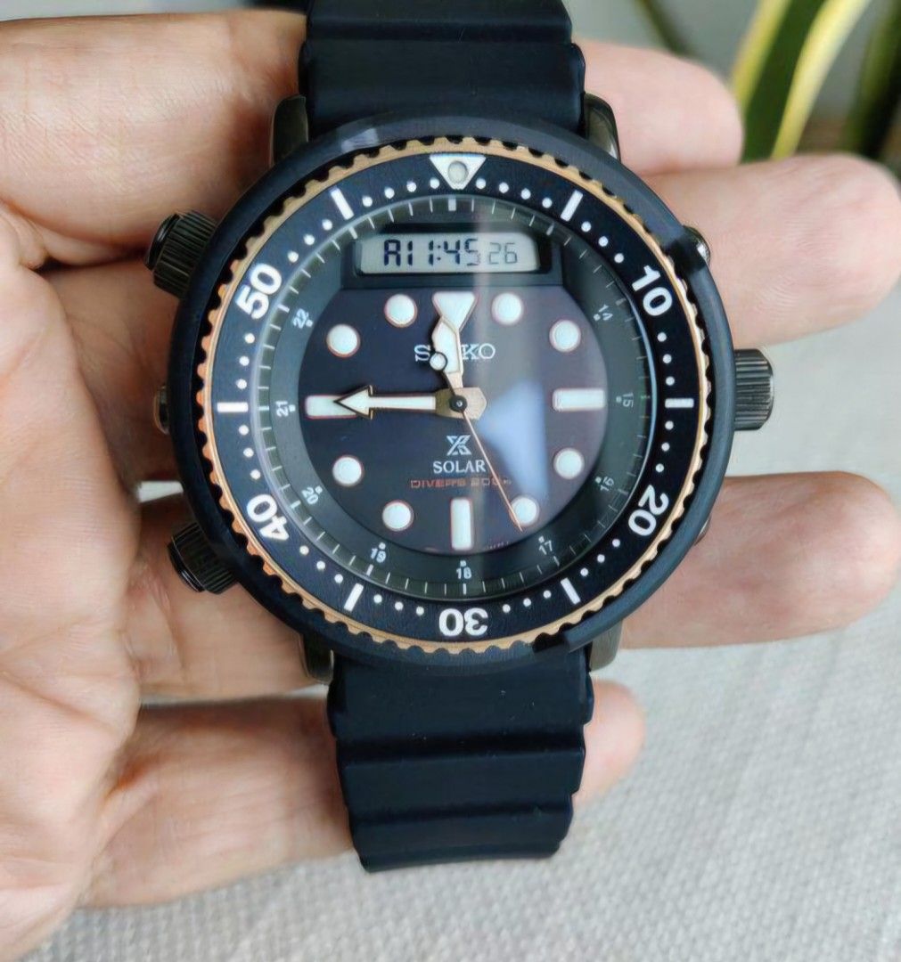 Lowest Price SEIKO PROSPEX ARNIE SNJ028 Men s Silicone Strap Black Dial Watch snj028 snj028p snj028p1 Birthday gift birthday seiko BRAND NEW IN BOX WITH 1 YEAR WARRANTY Men s Fashion Watches Accessori...
