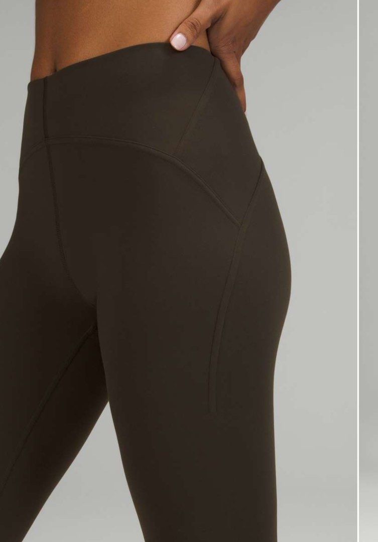 Lululemon instill high rise tight 25 dark olive Women s Fashion Activewear on Carousell