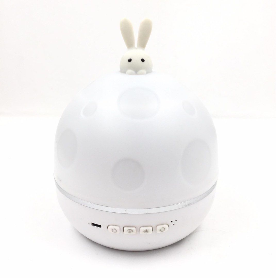 MAGIC LIVING Moonlight Bunny Projector LED Nightlight (Category: Projectors) located in Pasay City. Submitted by enrico_appliances (Listing ID 1306062343, Image 1). Description: -Input Voltage: 5 Volts / 1200mAh battery capacity -Materials: Made of ABS Plastic + PVC -Projects with lid off and on -Has different color patterns -Comes with different films -Ideal for kids' bedroom, play room NOTE: Please refer to the actual posted photos as primary r