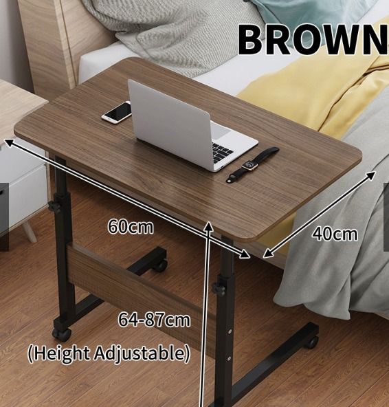ONLY SHIPPING Meja Blajar/Meja Beroda Computer Desk Bed Side Study ...