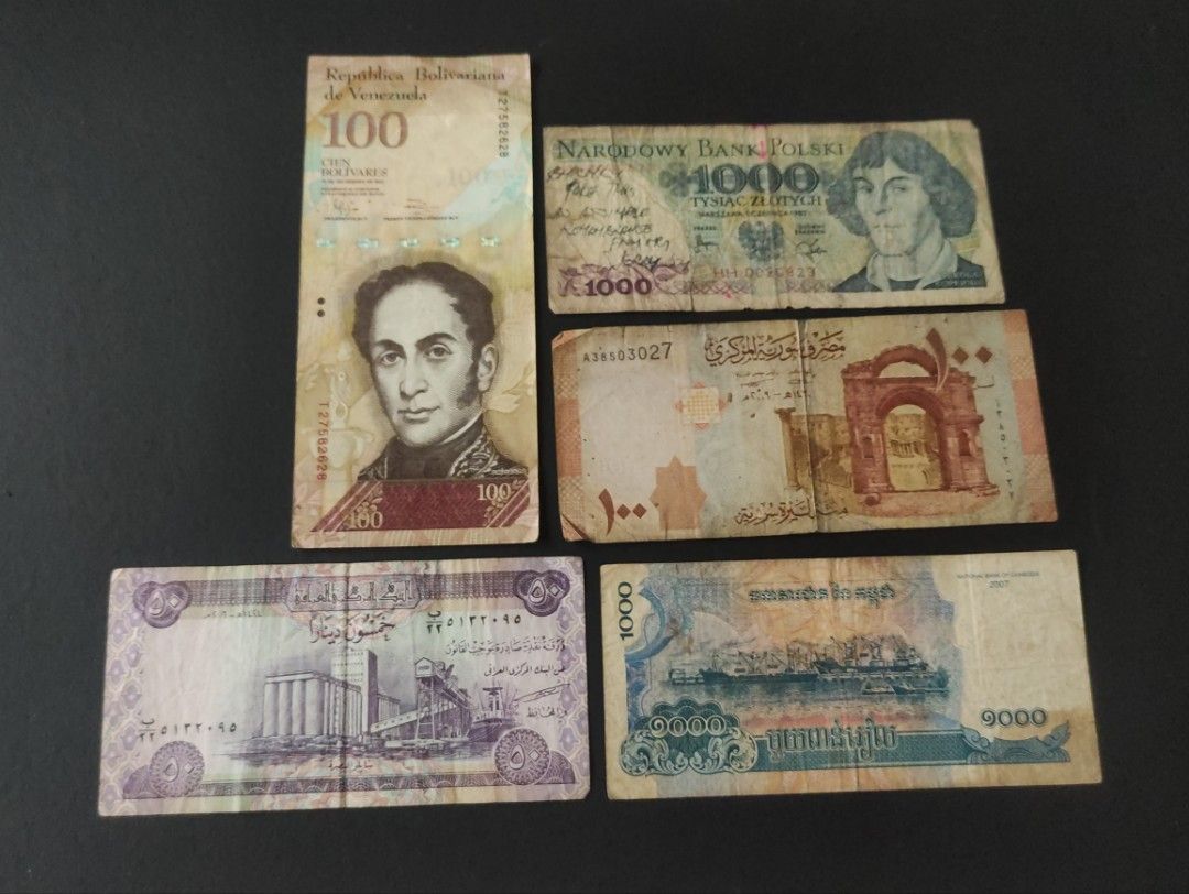 Mixed Foreign Banknotes Hobbies Toys Memorabilia Collectibles