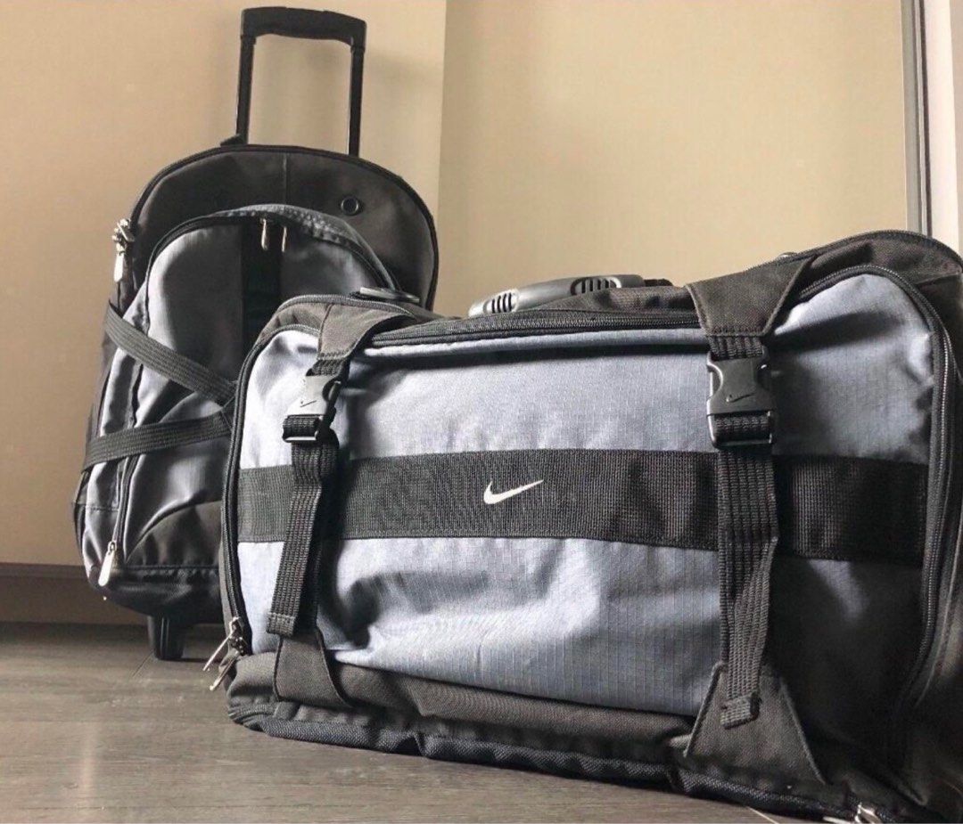 Luggage set Nike Sports Cabin Trolley Duffel Knapsack Hobbies Toys Travel Luggage on Carousell
