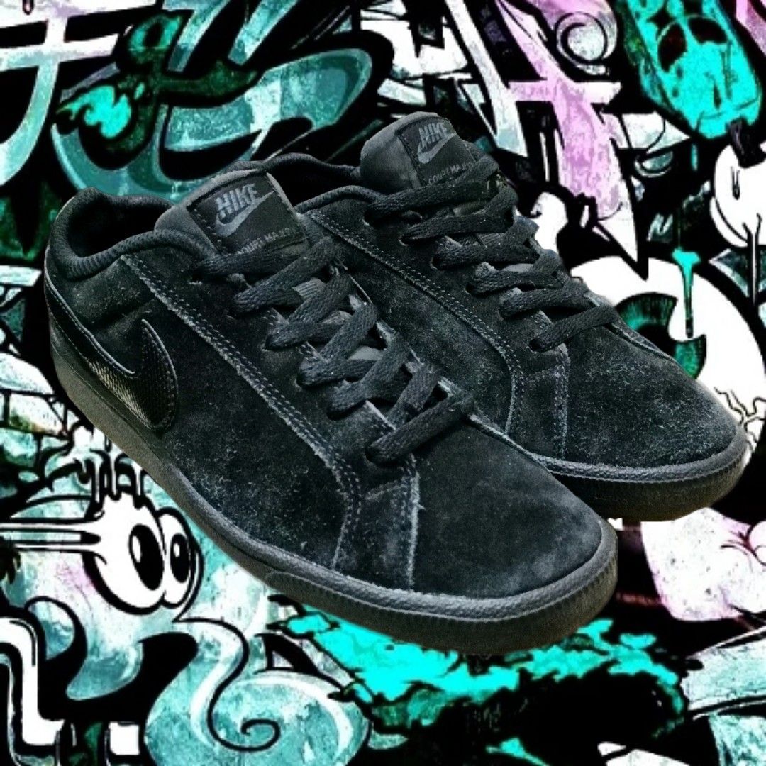 Nike Court Majestic Suede Low Full Black Snake Skin Swoosh Fesyen Pria Sepatu Sneakers di Carousell