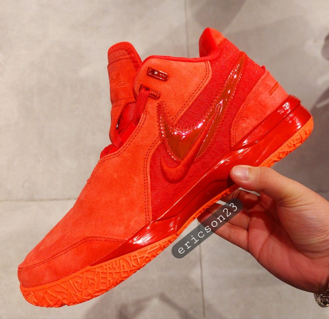 Nike lebron nxxt gen ampd university red suede