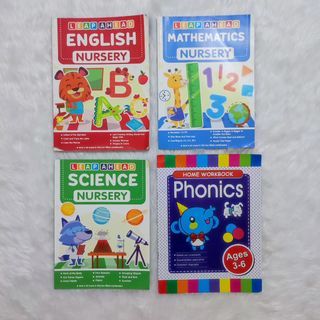 Nursery Workbooks English Mathematics Science Phonics Toddler Books bundle