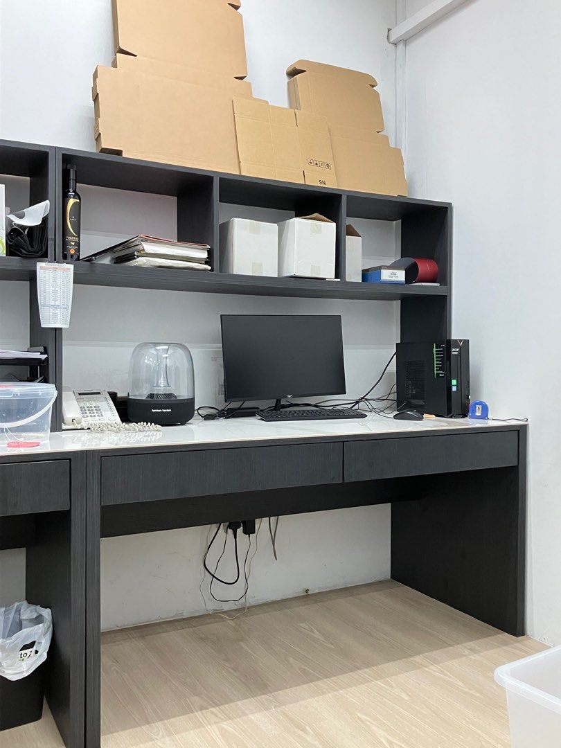 Office workstation table, Furniture & Home Living, Furniture, Tables ...