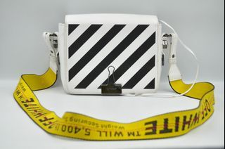 Off-White - Diag Binder Clip Bag