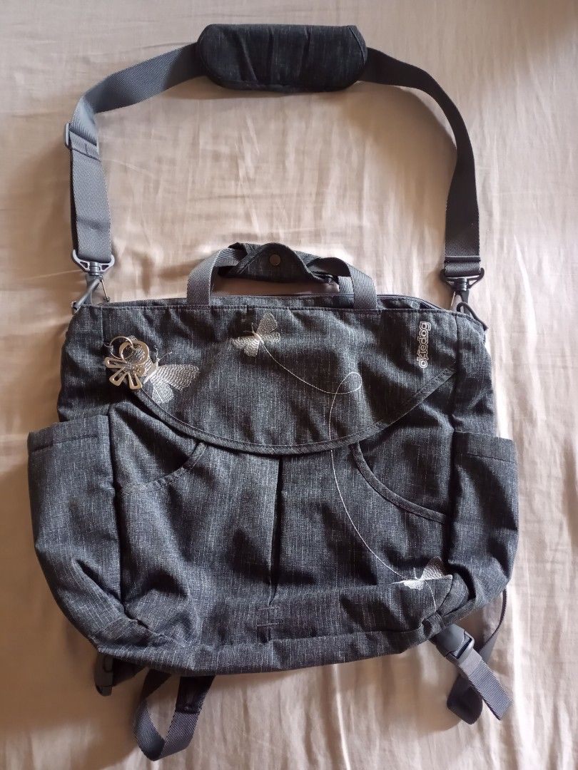 Okiedog Baby Bag (Category: Carriers & Slings) located in Manila. Submitted by myclosetraiders.ph (Listing ID 1306020465, Image 1). Description: Okiedog Baby Bag Used few times In excellent condition No damage *can be use as shoulder or backpack Php: 700.