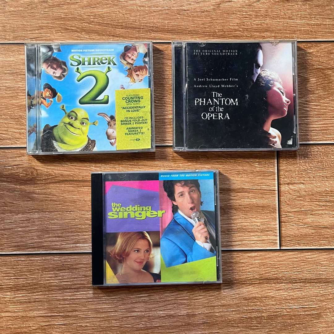 ORIGINAL CDs: THE WEDDING SINGER/ SHREK 2/ PHANTOM OF THE OPERA OST ...