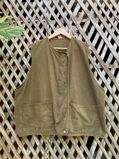 Oversize Vest Cinnamon Brown Customized