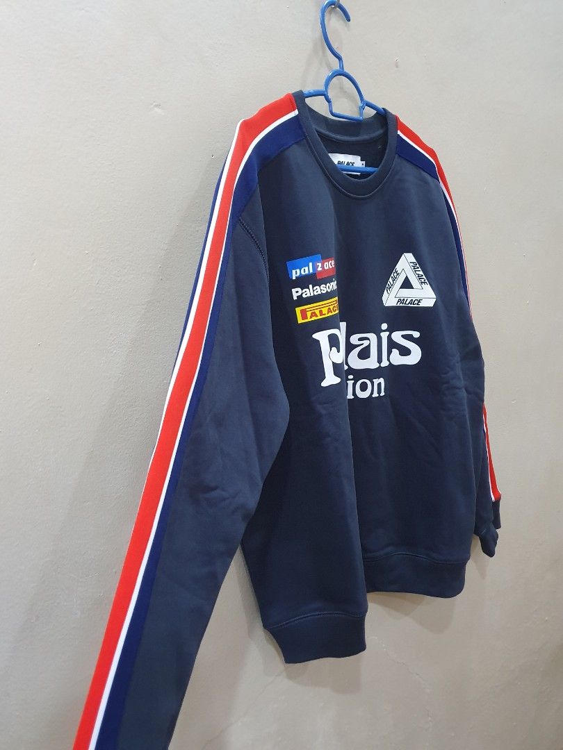 ウェア palace flag stripe crew Palace Flag Stripe Crew Navy Men's - SS22 - US