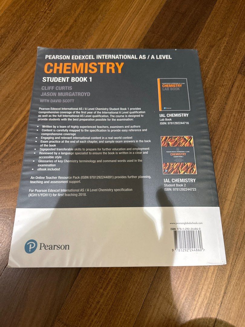 Pearson Edexcel International A Level Chemistry Student Book 1, Hobbies ...