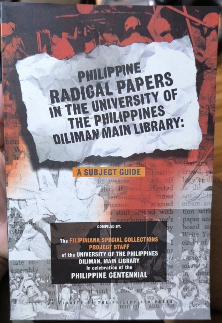 Philippine Radical Papers in the University of the Philippines Diliman ...
