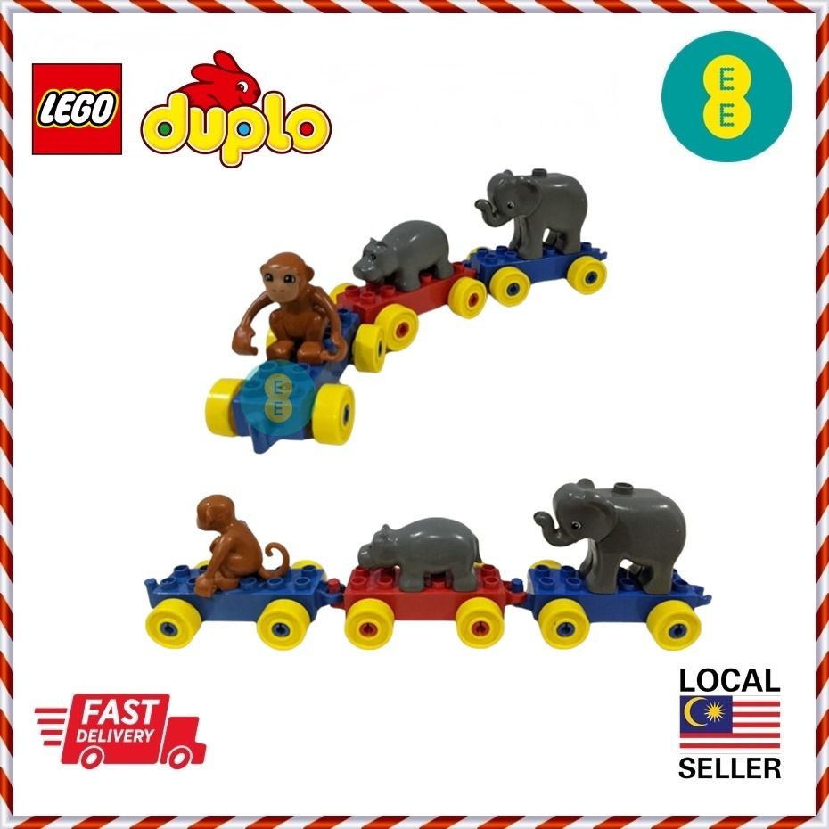 Prelove 1 set Lego Duplo Zoo Train Animal Building Toy Block Birthday Present Xmas Hobbies Toys Toys Games on Carousell