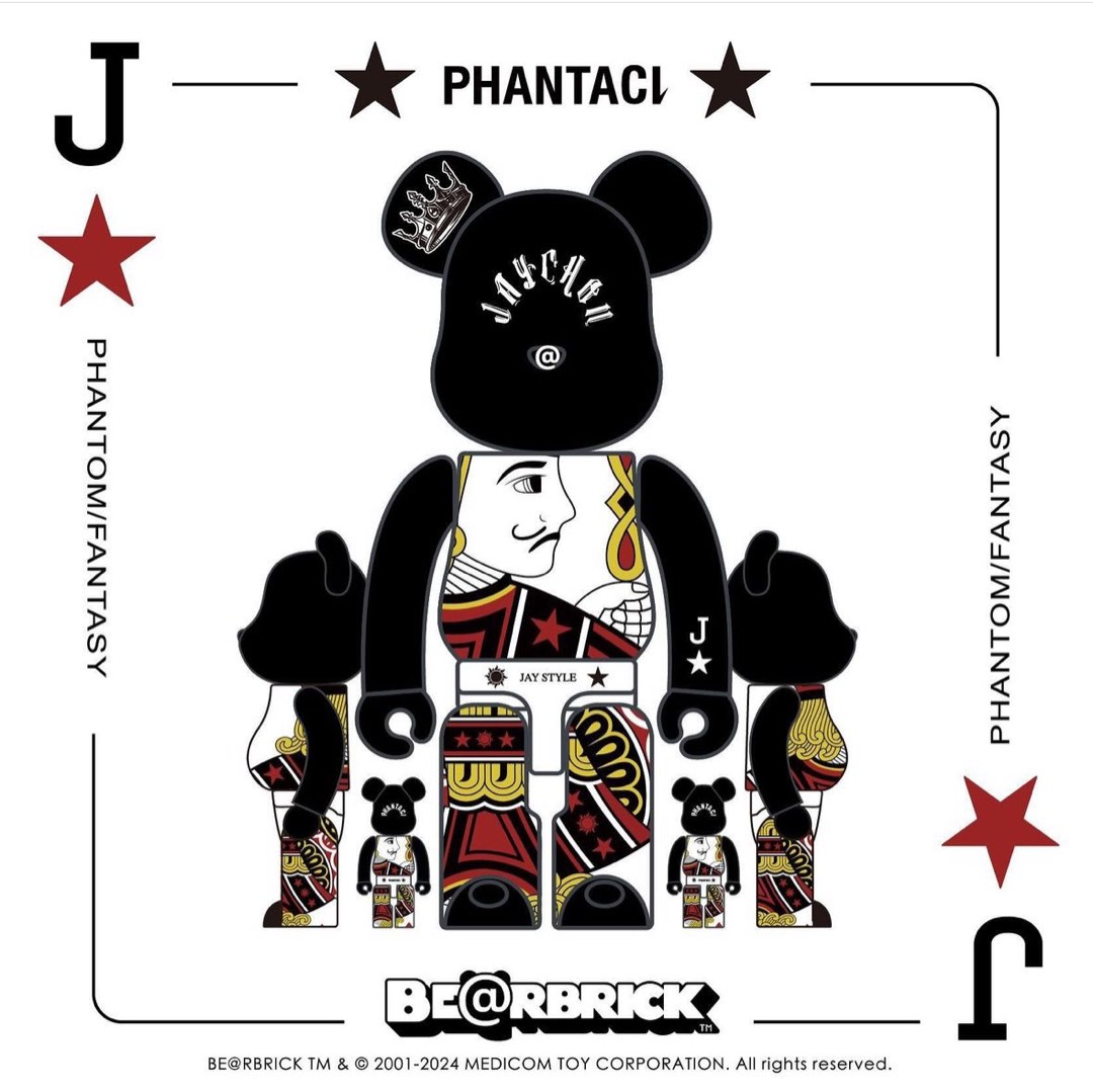 BE@RBRICK - 未開封 BE@RBRICK PHANTACi 400%100% jay chou All Bearbrick | ♠️♣️❤️♦️PHANTACi Jay Chou 100% & 400