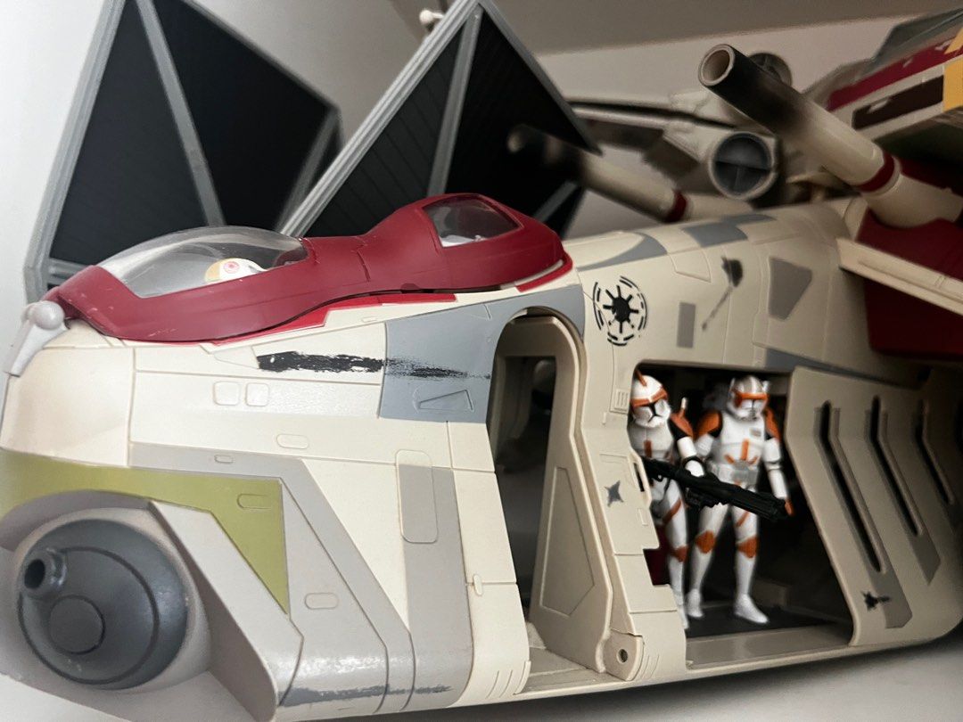 Republic gunship Star Wars vintage collection Hobbies Toys Toys Games on Carousell