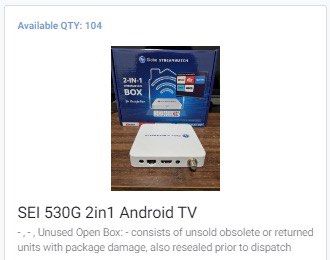 SEI 530G 2in1 Android TV