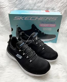 Skechers Women’s Summit Bungee Memory Foam Slip On Shoes. Color: Black. Size. 6, 6.5, 7 US