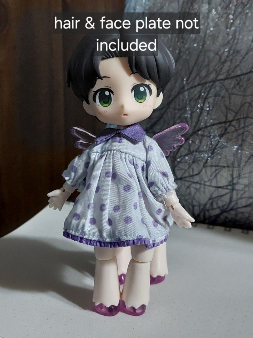 [Split] Penny's Box BJD Centaur Body with Nendoroid Neck Plate (Category: Figurines & Statues) located in Quezon City. Submitted by renrenrenraine (Listing ID 1306148415, Image 3). Description: Included: ✅️ Penny's Box Centaur BJD body with magnetic wings, extra 2 pairs of hands, tail (Issue: the tail doesn't stay put on the doll) ✅️ Dress ✅️ GSC Nendoroid compatible Neck Plate --- can put your own Nendoroid face plate & hair to complete the doll