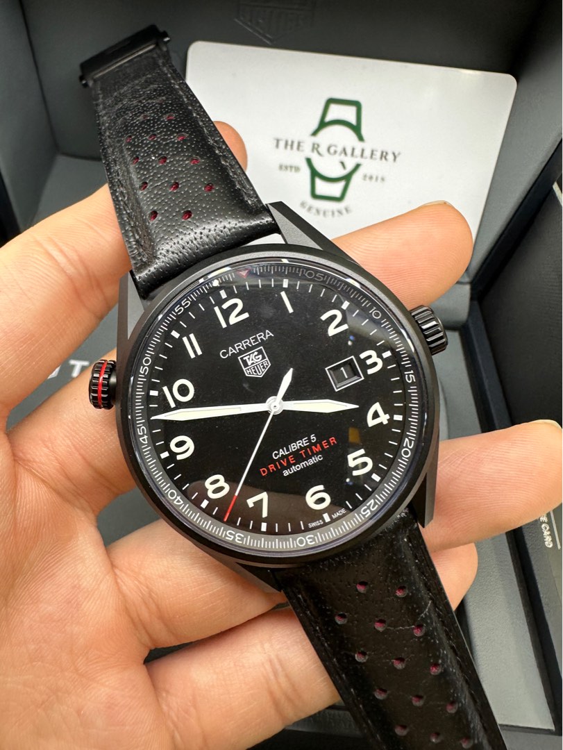 Tag Heuer Carrera Calibre 5 Drive Timer 43 Titanium PVD WAR2A80.FC6337 Men s Fashion Watches Accessories Watches on Carousell